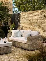 Skala 3 Seater Sofa Light Rattan