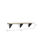 Clockhouse Shelf 120cm Carbon