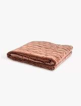 Velvet Bedspread 140x220cm Tea rose