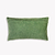 Embroidered Auricula 30x50cm Cushion Olive