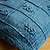 Embroidered Auricula 30x50cm Cushion Denim Blue