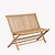 Folding Teak Bench 2 Seater 120cm
