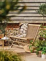 Folding Teak Bench 2 Seater 120cm