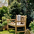 Cross Back Teak Bench 2 Seater 150cm