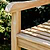 Cross Back Teak Bench 2 Seater 150cm