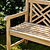 Cross Back Teak Bench 2 Seater 150cm