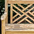 Cross Back Teak Bench 2 Seater 150cm