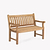 Ergo Teak Bench 2 Seater 120cm