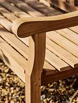 Ergo Teak Bench 2 Seater 120cm