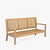 Deep Teak Bench 3 Seater 150cm