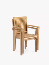 Bali Teak Stacking Armchair