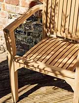Bali Teak Stacking Armchair