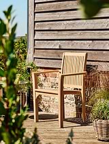 Bali Teak Stacking Armchair