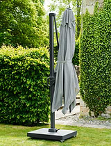 Challenger Premium 3.5M x 2.6M Parasol Set Manhattan Grey