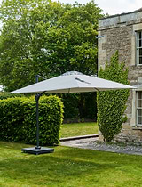 Challenger Premium 3M Parasol Set Manhattan Grey