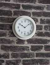 Tenby Clock 22cm Lily White