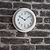 Tenby Clock 22cm Lily White