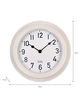 Tenby Clock 22cm Lily White
