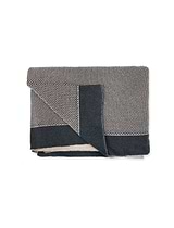 Framlingham Throw 130x170cm Grey & Oatmeal