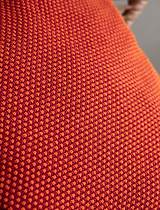 Framlingham Cushion in Pumpkin/Brick 60x60cm - Cotton