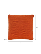 Framlingham Cushion in Pumpkin/Brick 60x60cm - Cotton