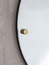 Adelphi Round Wall Mirror Black