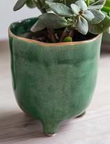 Positano Pot 13.5cm Forest Green