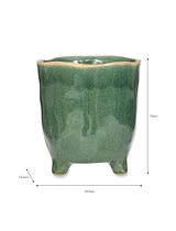 Positano Pot 13.5cm Forest Green
