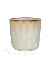 Hillesley Pot 13.5cm Ivory