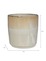 Hillesley Pot 20cm Ivory