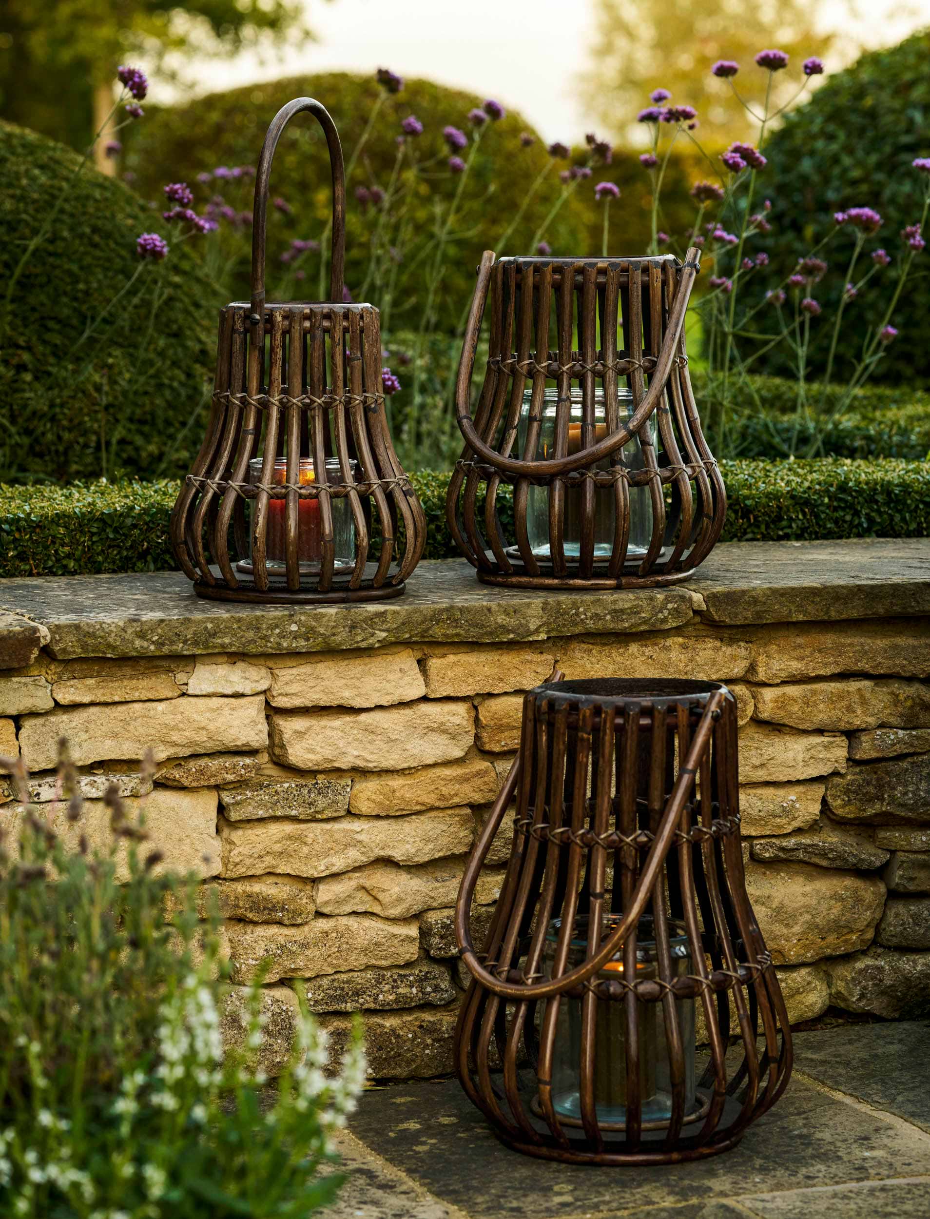 Fosbury Rattan Lantern Large