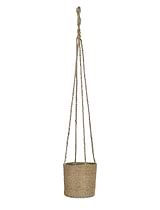 Hanging Plant Pot Tall 16.5cm Natural