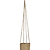 Hanging Plant Pot Tall 16.5cm Natural