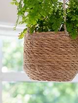 Hanging Plant Pot Short 17cm Natural