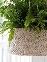 Hanging Plant Pot Tapered 25cm Natural