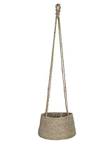 Hanging Plant Pot Tapered 25cm Natural