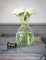 Vernham Recycled Glass Teardrop Vase Large