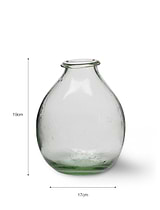 Vernham Recycled Glass Teardrop Vase Large