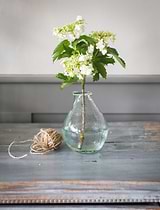 Vernham Recycled Glass Teardrop Vase Small