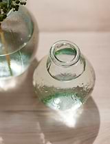Vernham Recycled Glass Teardrop Vase Small