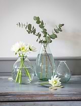Vernham Recycled Glass Teardrop Vase Small