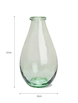 Vernham Recycled Glass Teardrop Vase Extra Large
