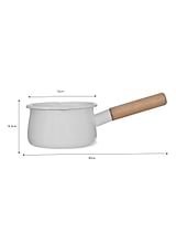 Enamel Milk Pan Warm White