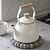 Enamel Stove Kettle Warm White