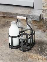 Original Milk Bottle Holder x 4 Carbon