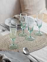 Broadwell Recycled Glass Champagne Flutes Set of 4