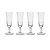 Broadwell Recycled Glass Champagne Flutes Set of 4