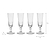 Broadwell Recycled Glass Champagne Flutes Set of 4