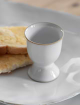 Ithaca Egg Cups Set of 2 White