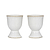 Ithaca Egg Cups Set of 2 White